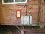 Backcountry`s small and simple outhouse